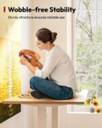 Bureau assis debout 200×80 cm double moteur, 4 mémoires, anti-collision