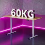 Bureau assis-debout électrique 180×80 cm 4 pieds