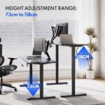 Bureau assis-debout électrique 160×80 cm