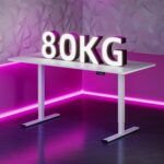 Bureau assis-debout électrique 180×80 cm 4 pieds