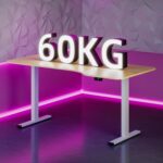 Bureau assis-debout électrique 180×80 cm 4 pieds