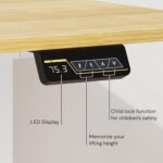 Bureau assis-debout électrique 160×80 cm