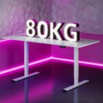 Bureau assis-debout électrique 180×80 cm 4 pieds