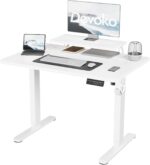 Bureau assis-debout électrique 200×80 cm avec support d’écran