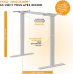 Bureau assis-debout électrique 160×80 cm