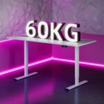 Bureau assis-debout électrique 180×80 cm 4 pieds