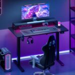 Bureau assis-debout électrique 180×80 cm 4 pieds