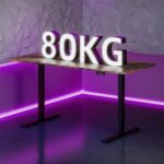 Bureau assis-debout électrique 180×80 cm 4 pieds