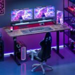 Bureau assis-debout électrique 180×80 cm 4 pieds