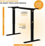 Bureau assis-debout électrique 160×80 cm