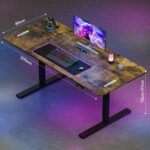 Bureau assis-debout électrique 180×80 cm 4 pieds