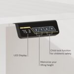 Bureau assis-debout électrique 160×80 cm