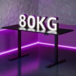 Bureau assis-debout électrique 180×80 cm 4 pieds