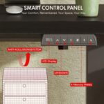 Bureau assis-debout électrique 180×80 cm 4 pieds