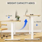 Bureau assis-debout électrique 160×80 cm