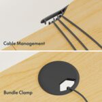 Bureau assis-debout électrique 160×80 cm