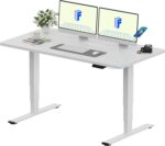 Bureau assis-debout électrique 180×80 cm double moteur USB 45 W
