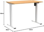 Bureau assis-debout électrique 160×80 cm