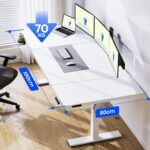 Bureau assis-debout électrique 160×80 cm