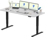 Bureau assis-debout électrique 180×80 cm double moteur USB 45 W