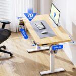 Bureau assis-debout électrique 160×80 cm