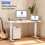 Bureau assis-debout électrique 180×80 cm double moteur USB 45 W