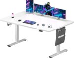 Bureau assis-debout électrique 180×80 cm 4 pieds