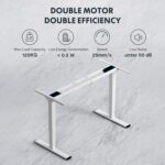 Bureau assis-debout électrique 180×80 cm double moteur USB 45 W