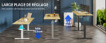 Bureau assis-debout électrique 160×80 cm