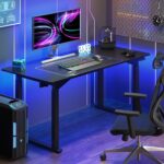 Bureau assis-debout électrique 180×80 cm 4 pieds