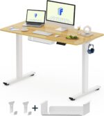 Bureau assis-debout électrique 160×80 cm