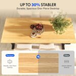 Bureau assis-debout électrique 180×80 cm double moteur USB 45 W