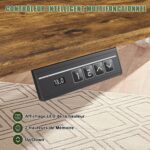 Bureau assis-debout électrique 200×80 cm avec support d’écran