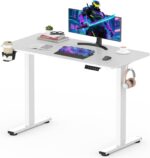 Bureau assis-debout électrique 180×80 cm 4 pieds