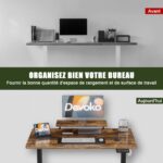 Bureau assis-debout électrique 200×80 cm avec support d’écran