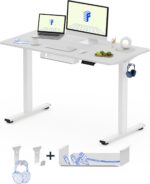 Bureau assis-debout électrique 160×80 cm