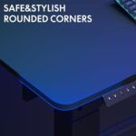 Bureau assis-debout électrique 180×80 cm 4 pieds