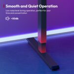 Bureau assis-debout électrique 180×80 cm 4 pieds