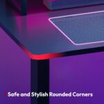 Bureau assis-debout électrique 180×80 cm 4 pieds