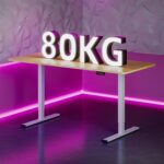 Bureau assis-debout électrique 180×80 cm 4 pieds