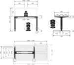 Bureau assis-debout électrique 160×80 cm