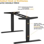 Bureau assis-debout électrique 160×80 cm