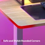 Bureau assis-debout électrique 180×80 cm 4 pieds