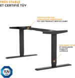 Bureau assis-debout électrique 160×80 cm
