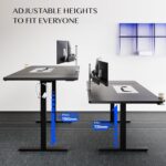 Bureau assis-debout électrique 160×80 cm