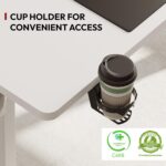 Bureau assis-debout électrique 180×80 cm 4 pieds