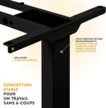 Bureau assis-debout électrique 160×80 cm