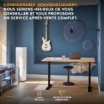 Bureau assis-debout électrique 160×80 cm