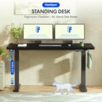 Bureau assis-debout électrique 160×80 cm