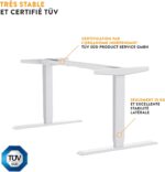 Bureau assis-debout électrique 160×80 cm